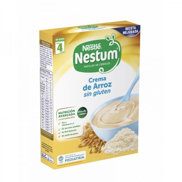 NESTLE NESTUM CREMA DE ARROZ SIN GLUTEN 250G